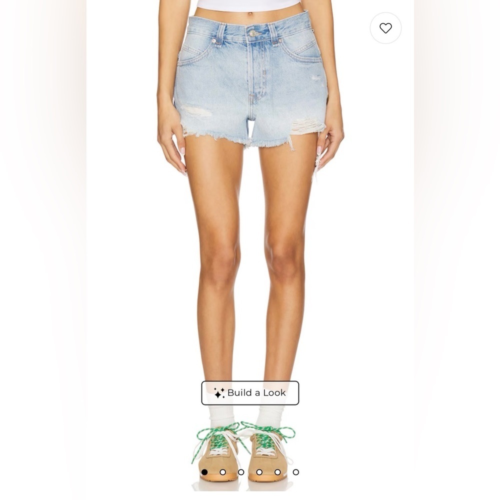New We The Free Faded Blue Jean Shorts size 25